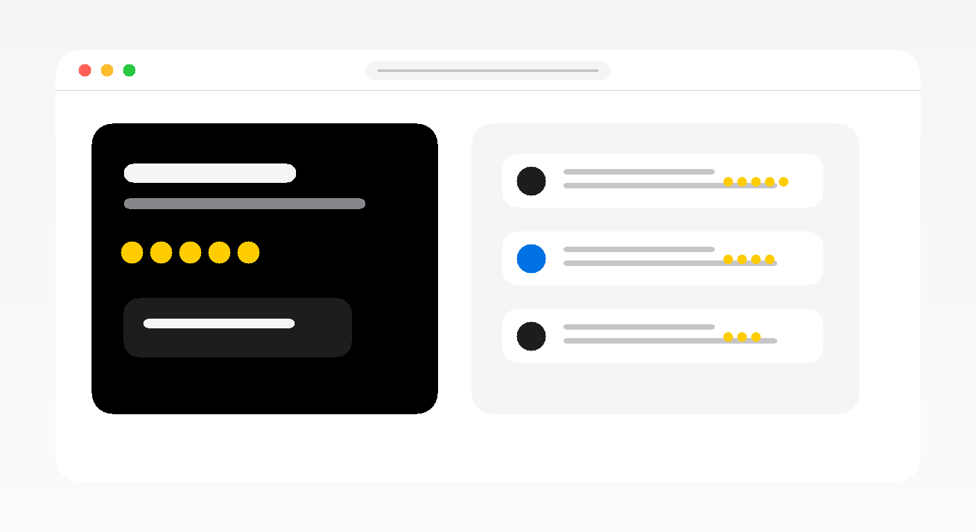 Review platform template preview